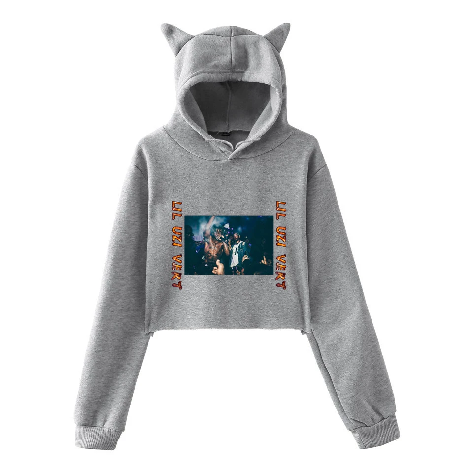 Женская толстовка с капюшоном LIL UZI VERT модная повседневная в стиле хип хоп принтом