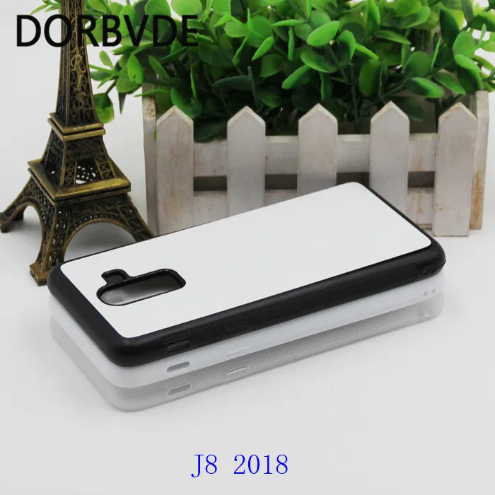 2D сублимационный чистый ТПУ + ПК резиновый чехол для Samsung J6 2018 J32018 J4 J7 J8 с