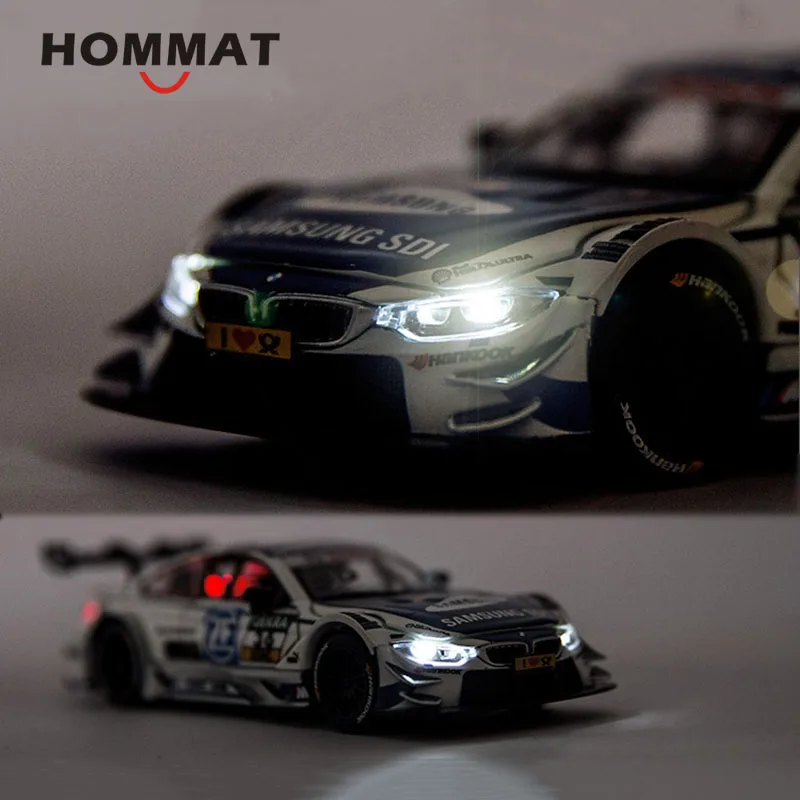 Модель гоночного спортивного автомобиля HOMMAT 1:32 M4 DTM 2017 литой автомобиль из сплава