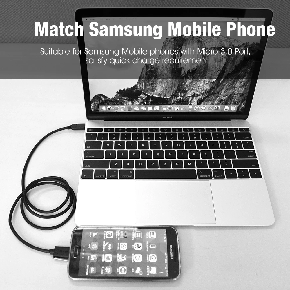 Кабель с разъемами USB C и Micro 3 0 кабель типа B для быстрой зарядки Суперскоростной