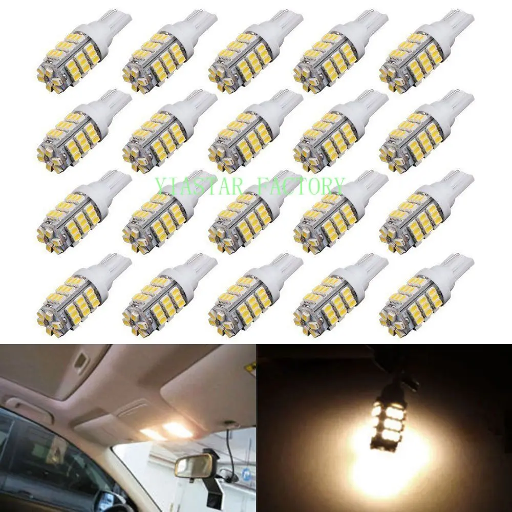 Yiastar 20 шт. T10 1206 42 автомобильный светодиод SMD лампы 42smd DC12V Автомобильные Боковые