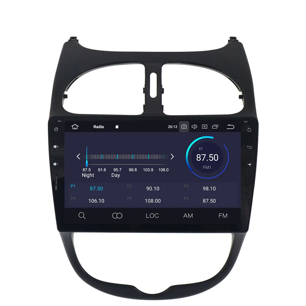 Aotsr Android 9 0 GPS навигация автомобильный без DVD плеера для Peugeot 206 2000 2016 мультимедийный