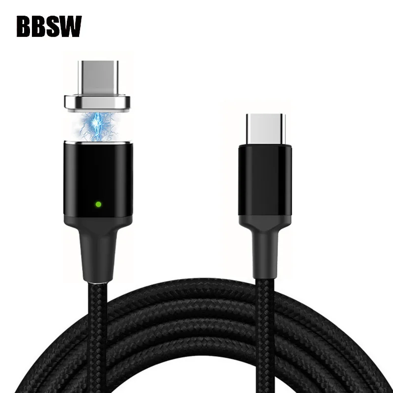 Магнитный кабель для быстрой зарядки 5 А (макс.) Macbook SAMSUNG S10 S9 + Note 8 HUAWEI XIAOMI