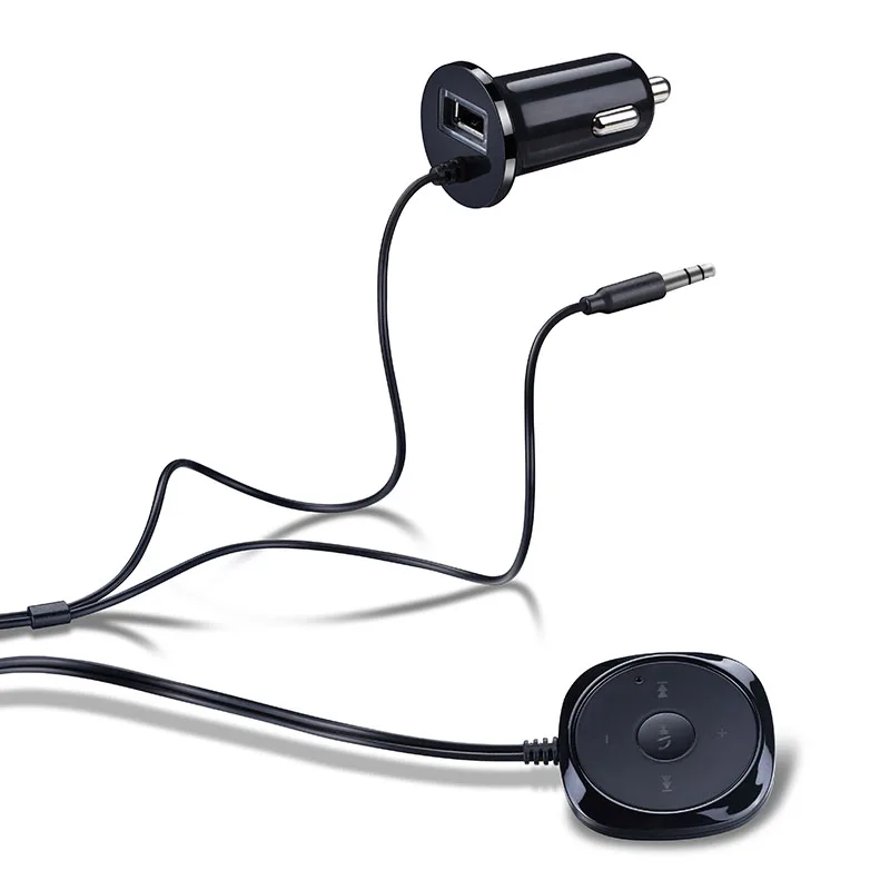 Новый Bluetooth AUX 3 5 мм 12 в автомобильный комплект с USB Автомобильное зарядное
