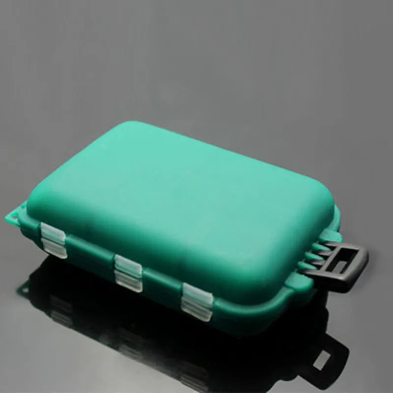 

Y060 Free Shipping Selling Plastic Fishing Tack Box 10 Gadget Box / Hook Tool Box Storage Box Accessories 9.9*6.5*3cm