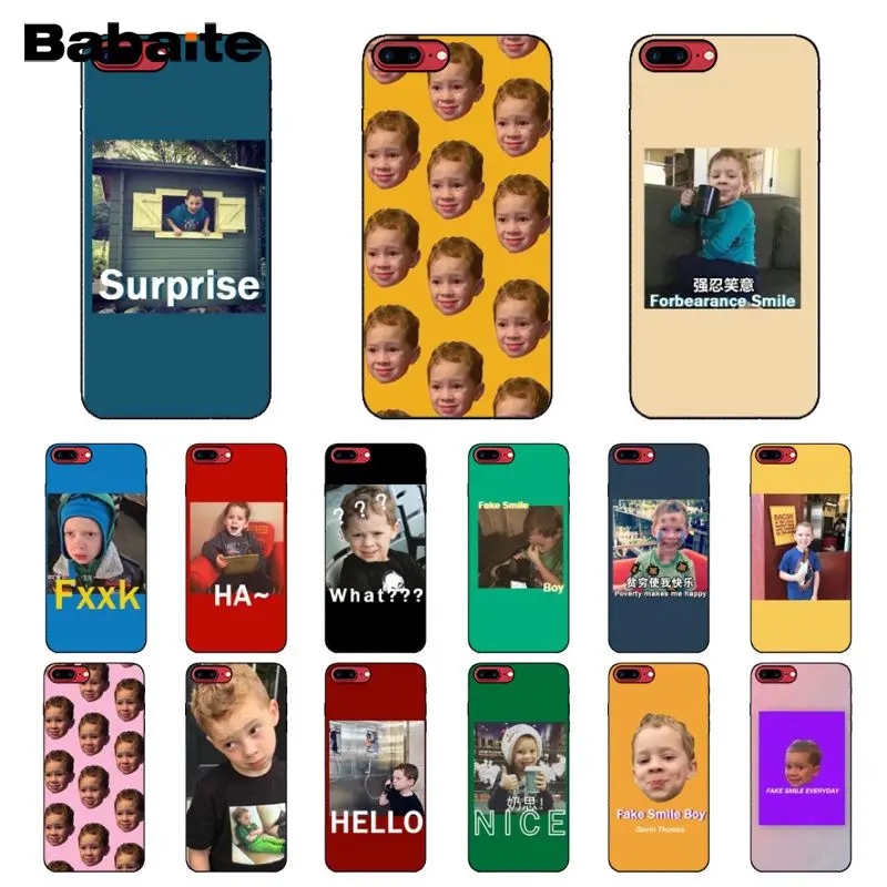 Мягкий чехол для телефона Babaite с имитацией улыбки Apple iPhone 8 7 6 6S Plus X XS MAX 5 5S SE XR |