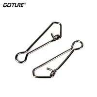 goture 200pcs ql hooked fishing snap swivel test 12kg 60kg stainless steel fishing snap line lure connector accessories