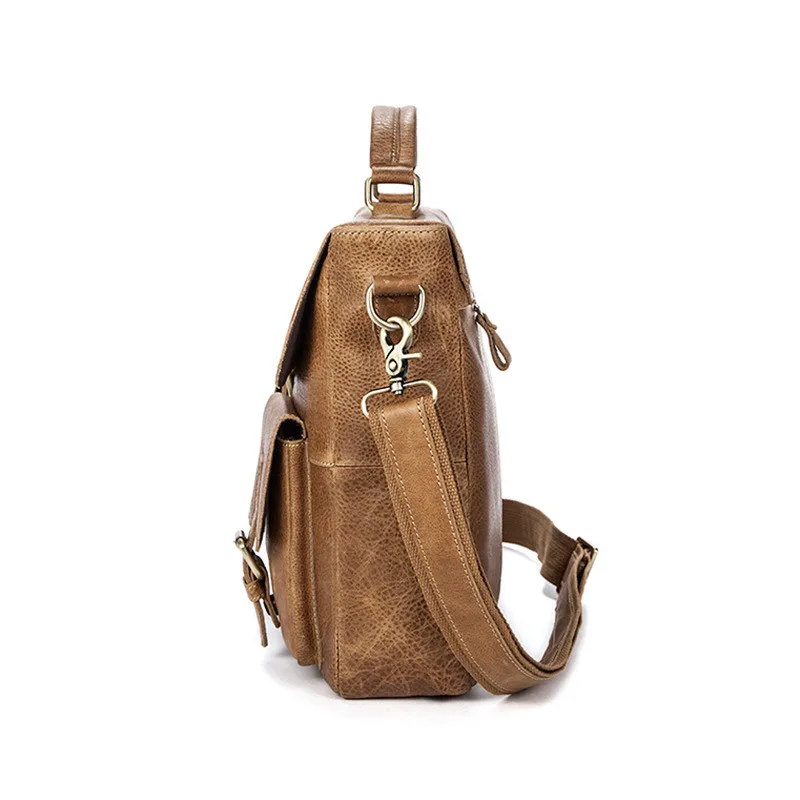 Dermal male bag Europe and the United States casual retro head layer cowhide man single shoulder slant handbag | Багаж и сумки