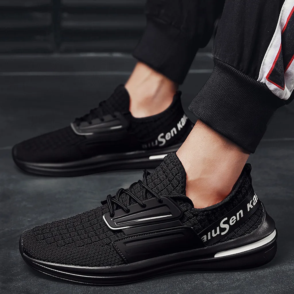 SAGACE/тканые дышащие мужские уличные кроссовки с вулканизированной подошвой