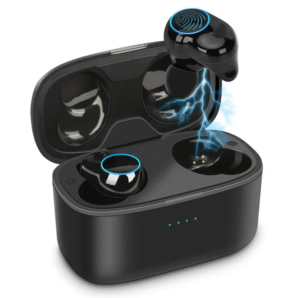 Версия TWS беспроводная bluetooth гарнитура 5 0 дюйма наушники с микрофоном и зарядным