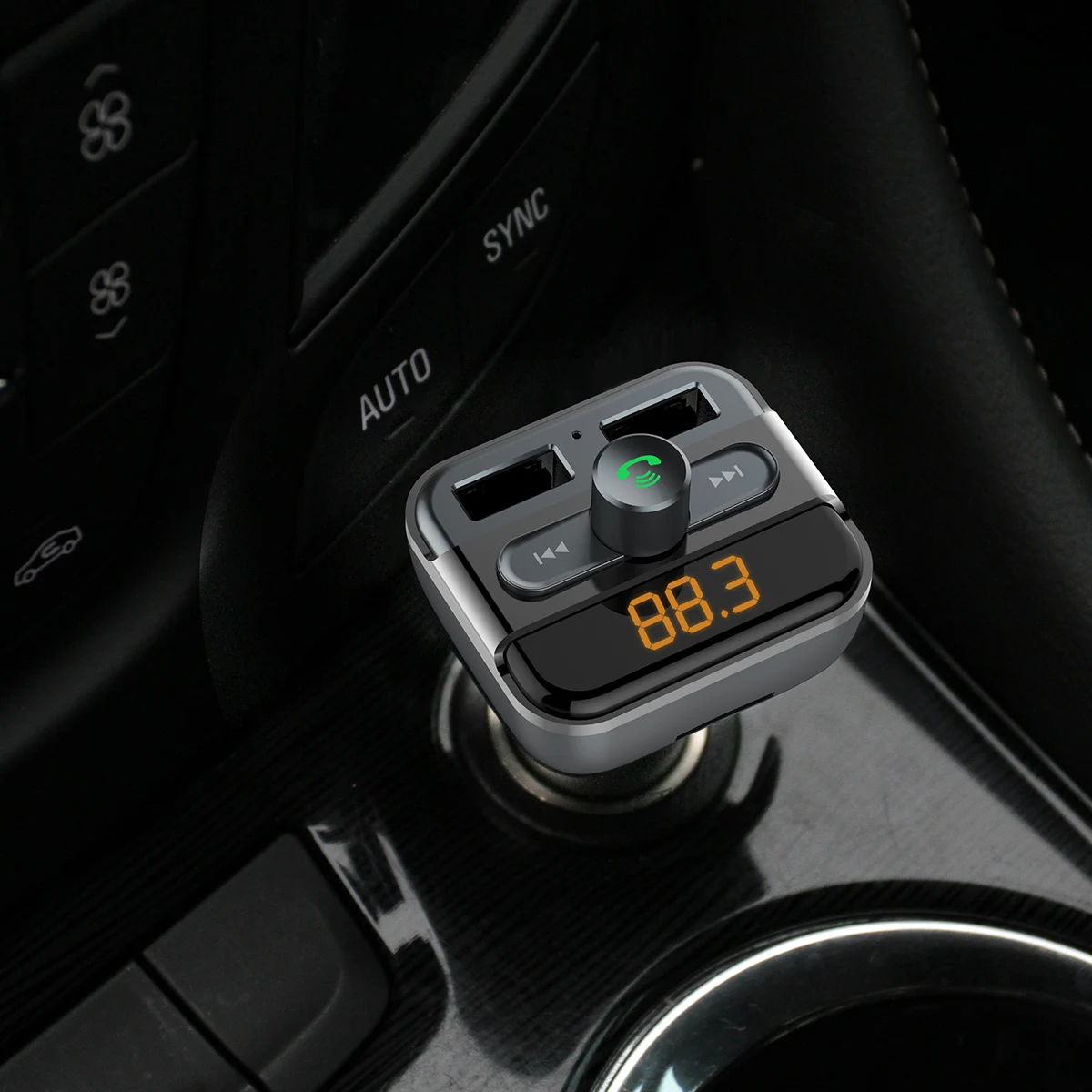 BT20 Dual USB 4 0 + 2.1A автомобильное зарядное устройство Bluetooth fm передатчик светодиодный