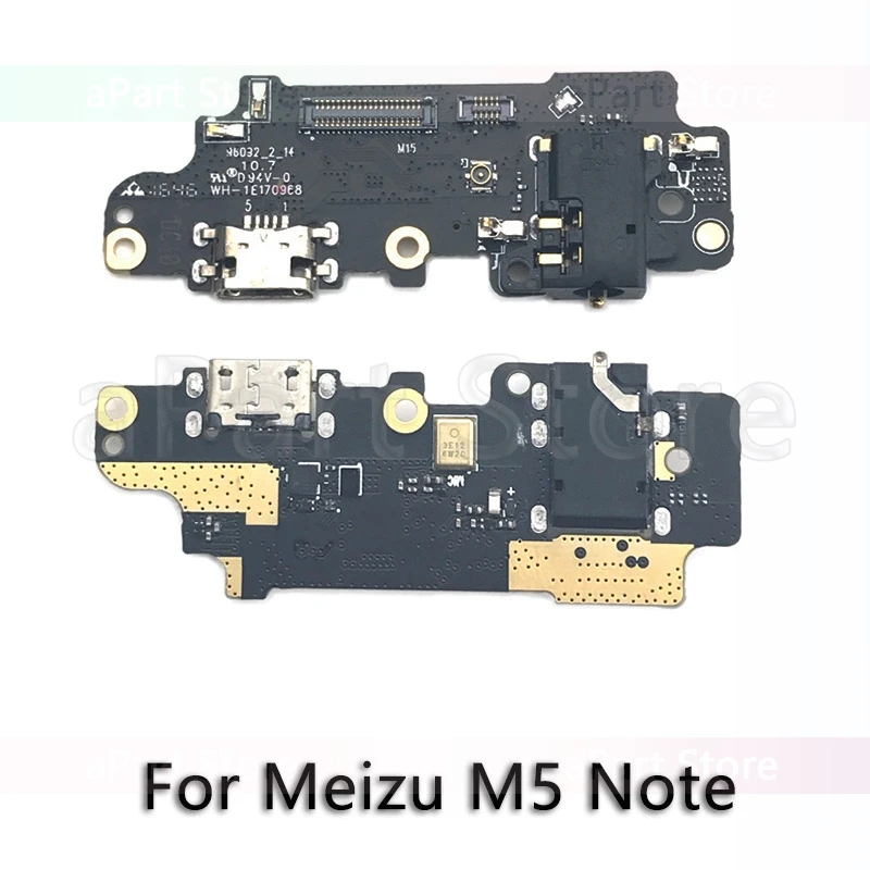 M5 Note USB Charging Port Charger Dock Connector Flex Cable For Meizu M1 M2 M3 M3s M5 M5s M6 Note Mini U10 U20 Original Phone Parts - Цвет: M5 Note