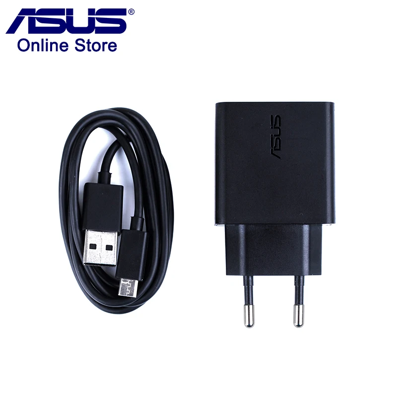 Оригинальное зарядное устройство ASUS USB 5V2A 100 240 V/0.3A адаптер ЕС вилка/ЕС + кабель Micro