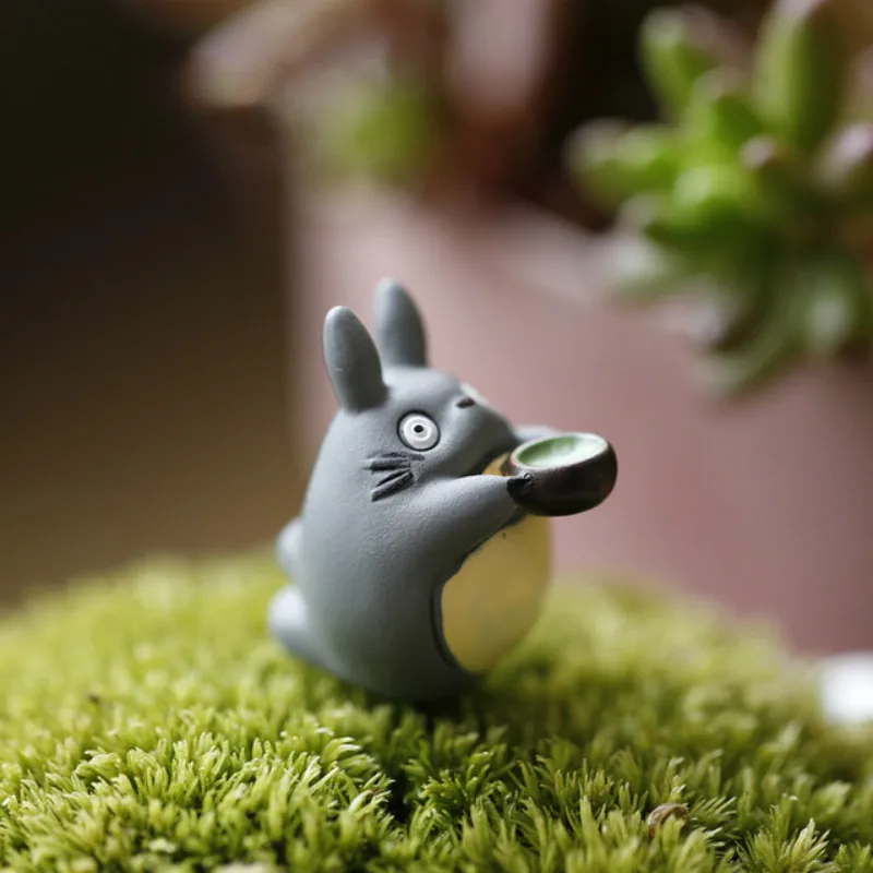 Kawaii 1 шт. мини Миядзаки Мой сосед Тоторо игрушки напиток чай микро пейзаж
