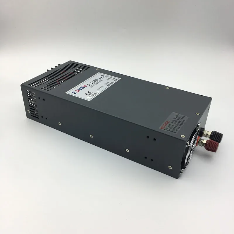 S-1500-13.8V импульсный источник питания 1500W 13,8 V 108A, одиночный выход Ac Dc источник питания, AC110V/220 V трансформатор к DC 13,8 V