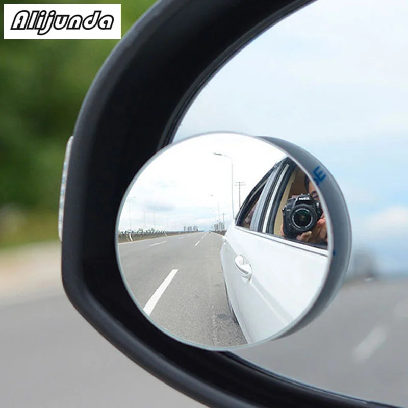 

2pcs 360 degree frameless small round mirror rear view blind spot glass mirror for BMW all series 1 2 3 4 5 6 7 X E F-series E46