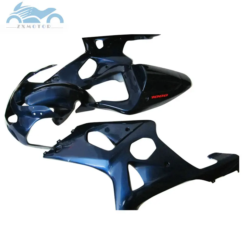 Высокое качество комплект обтекателей для Suzuki 2000 2001 2002 GSXR1000 K1 K2 дорожный мотоцикл Обтекатели AT55 00-02 GSXR 1000 темно-синие