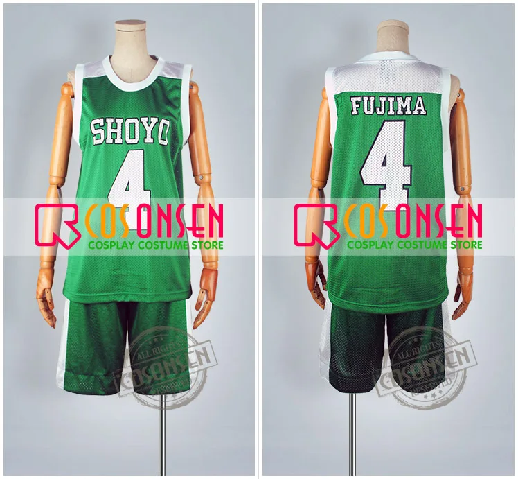 Костюм для косплея ONSEN Slam Dunk Shoyo старшей школы Kenji Fujima No.4 спортивная форма косплей