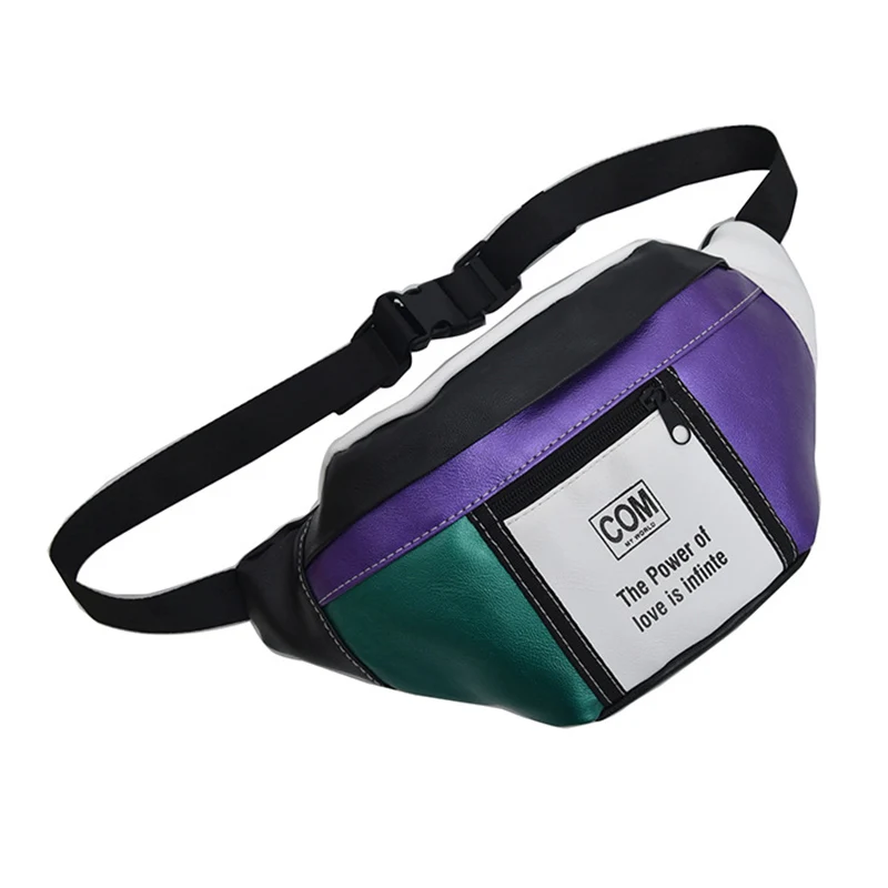 C Waist pack Повседневные карманы женские пояса сумка уличный хип-хоп банановая сумка попка пакет PU материал сундук сумка сумка - Цвет: C Waist pack