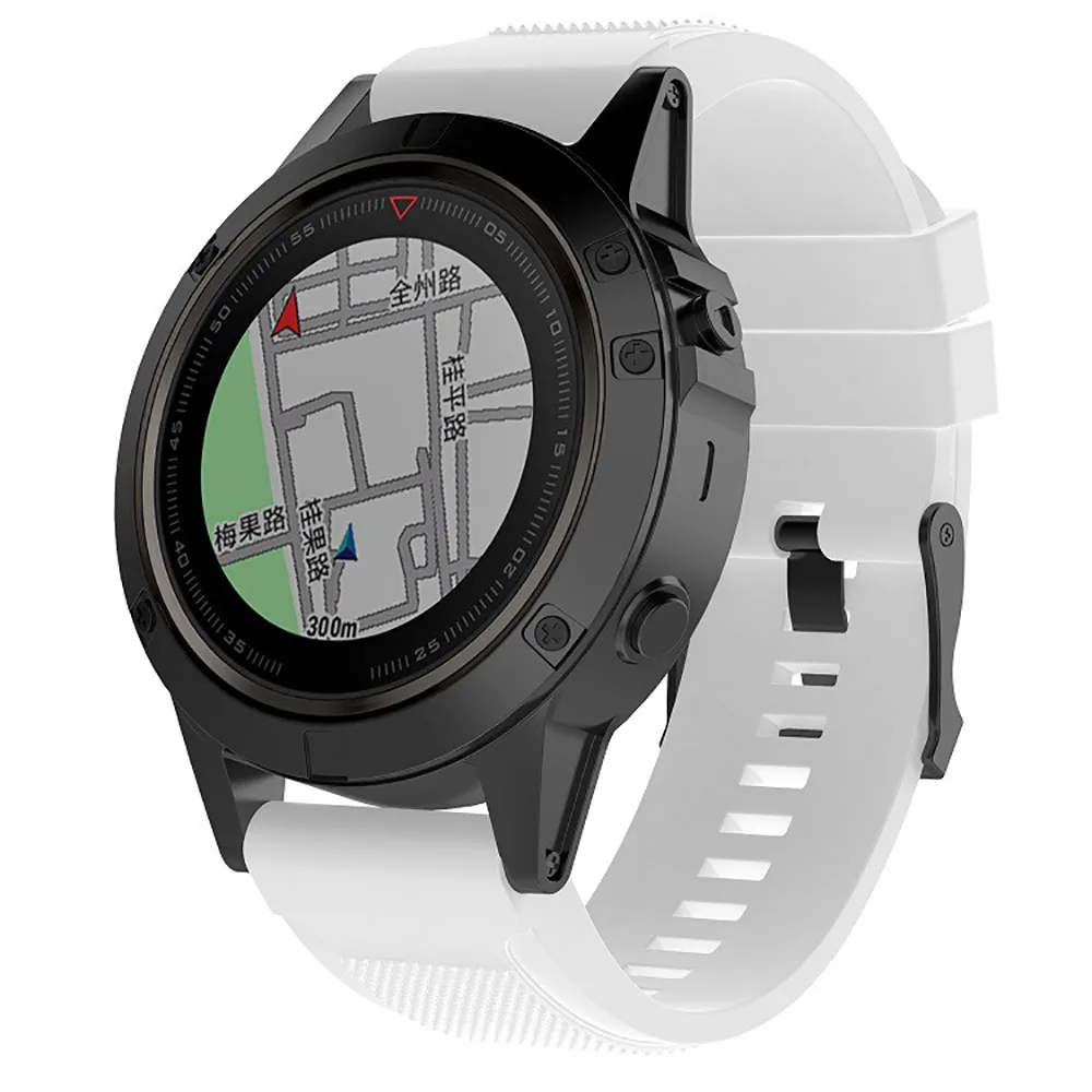 Ремешок для наручных часов Garmin Fenix 6X Pro 3 HR сменный силиконовый простой браслет 5X 26