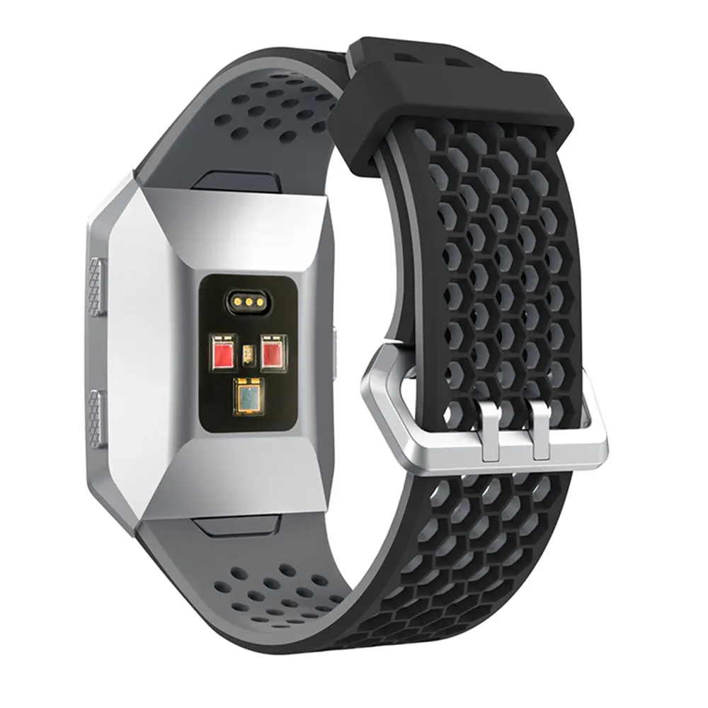 QFKJ-Ionic Сменные ремешки для часов для Fitbit ionic дышащие регулируемые ремешки для Fitbit ionic умные аксессуары большие маленькие браслеты - Цвет: QFKJ-Ionic