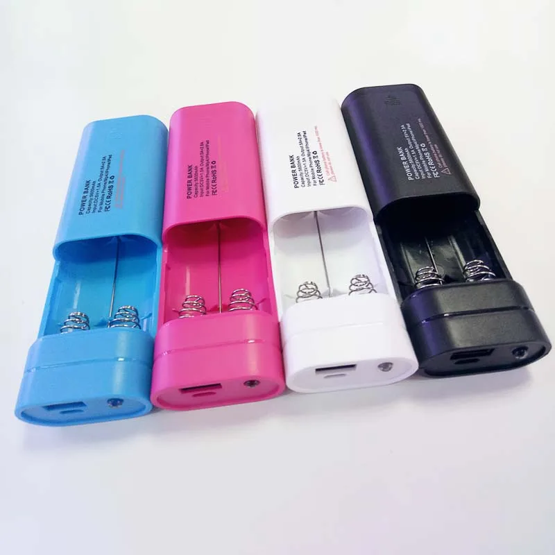 Чехол со светодиодной подсветкой для внешнего аккумулятора 5 В 2 А USB порты
