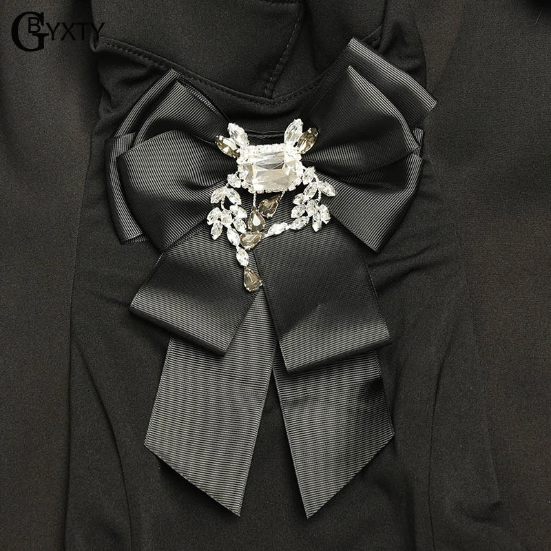 GBYXTY Vintage Butterfly Sleeve Tassel Party Dress Vestido Women Summer Bow Collar Bodycon Black White Elegant ZA1551 | Женская одежда