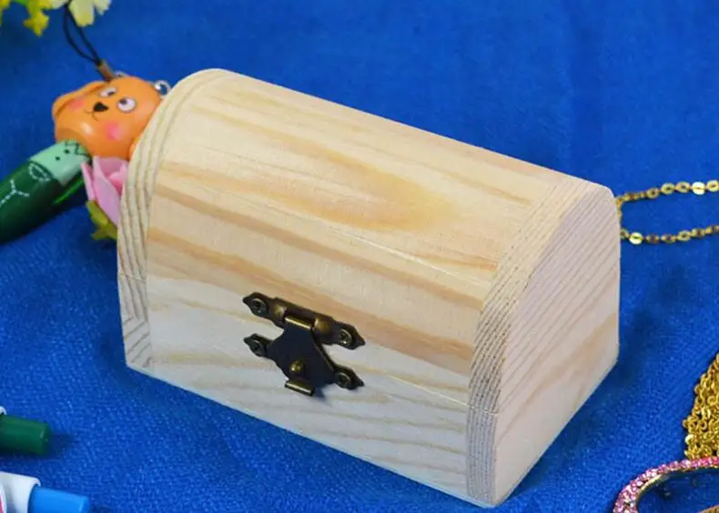 9.3x5.6x6cm 1 шт. тонкая маленькая деревянная коробка для хранения ювелирных изделий деревянная подарочная коробка - Цвет: 9.3x5.6x6cm