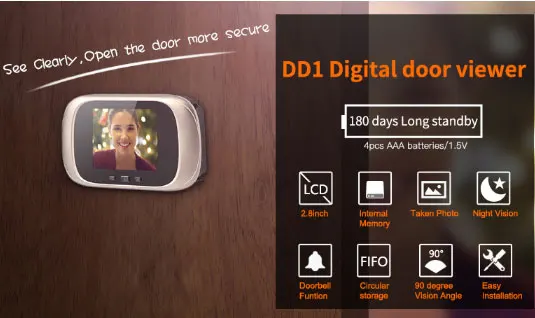 wlan doorbell camera Wifi Video Way Fi battery waterproof voordeur visor puerta wifi videoporteiro sem fios | Безопасность и