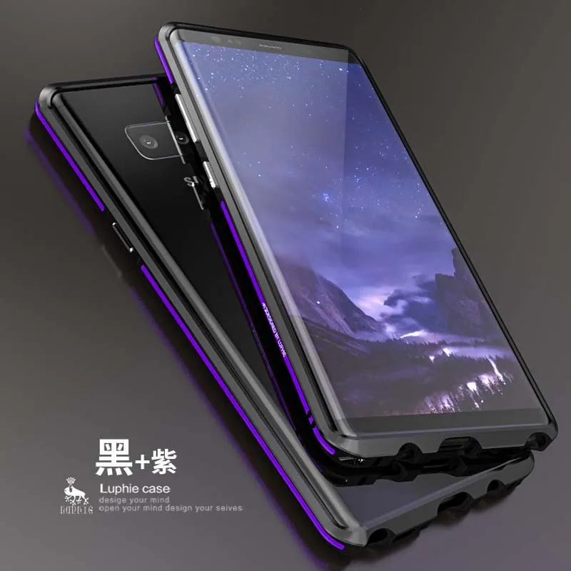 Luphie Телефонные Чехлы для Samsung Galaxy Note 8 Роскошный тонкий металлический Алюминий