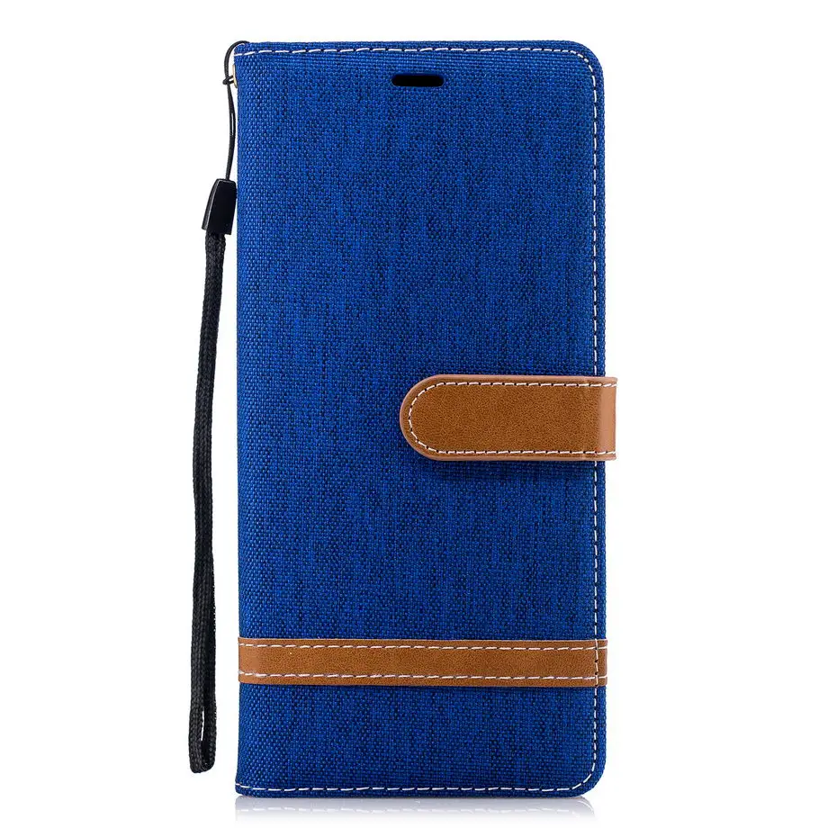 Кожаный флип чехол Desyner Denim смешанных цветов для Samsung galaxy Note 9 сумка бумажник