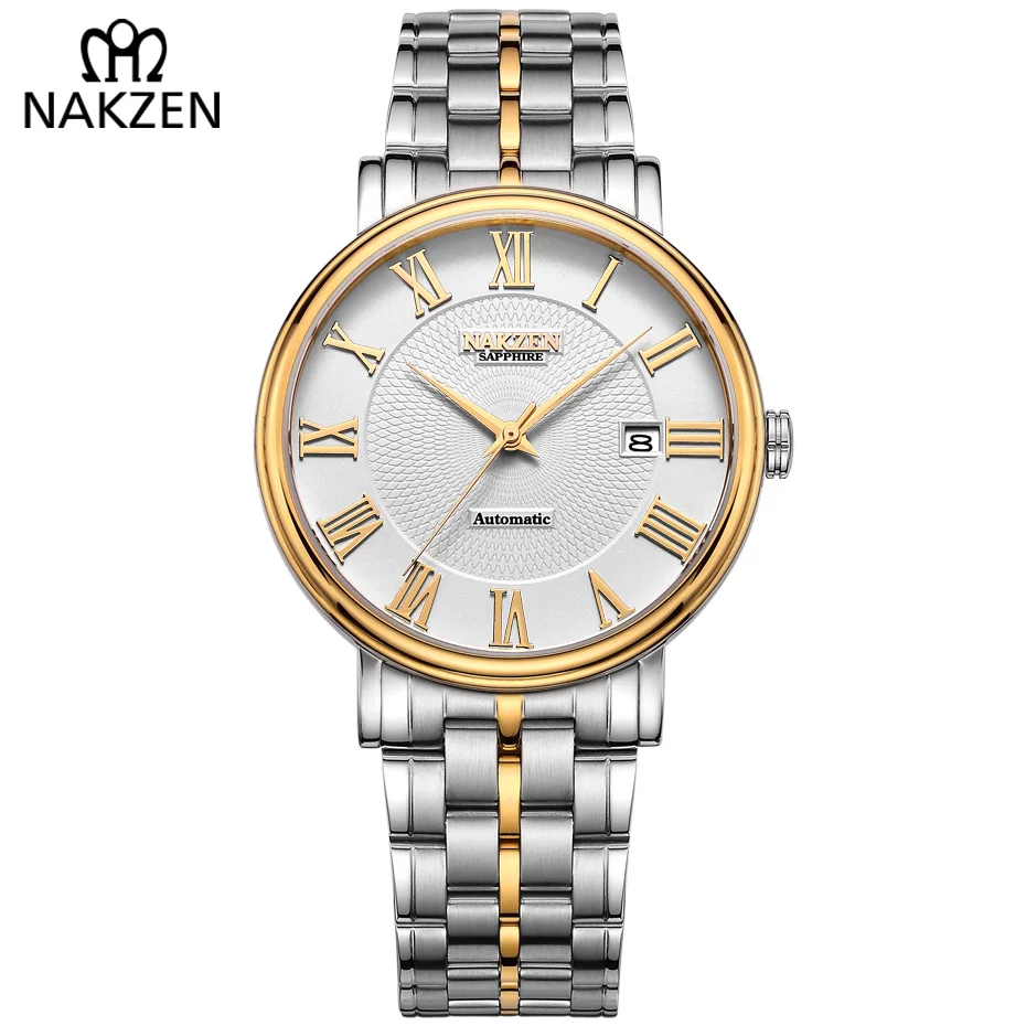 Men Watch MIYOTA 9015 Automatic Business Classic Wristwatch Stainless Steel Mechanical Watches Male Casual Clock Erkek Kol Saati
