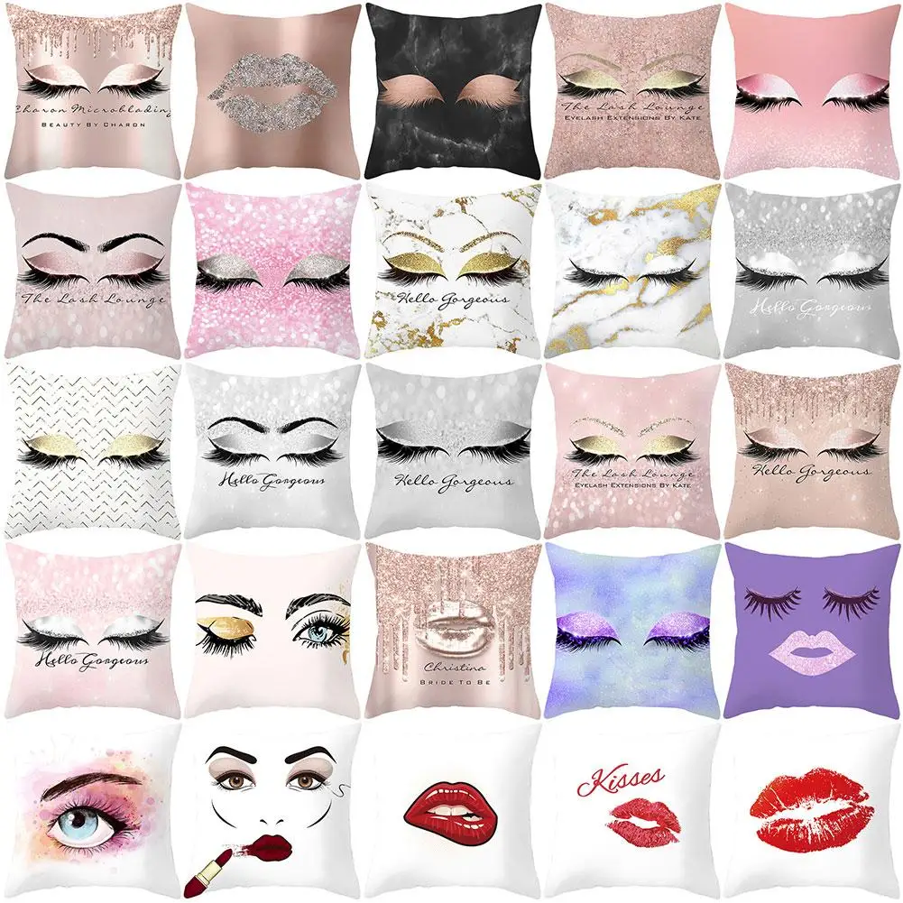 Горячая Распродажа блестящая губная помада чехол для подушки автомобиля дивана