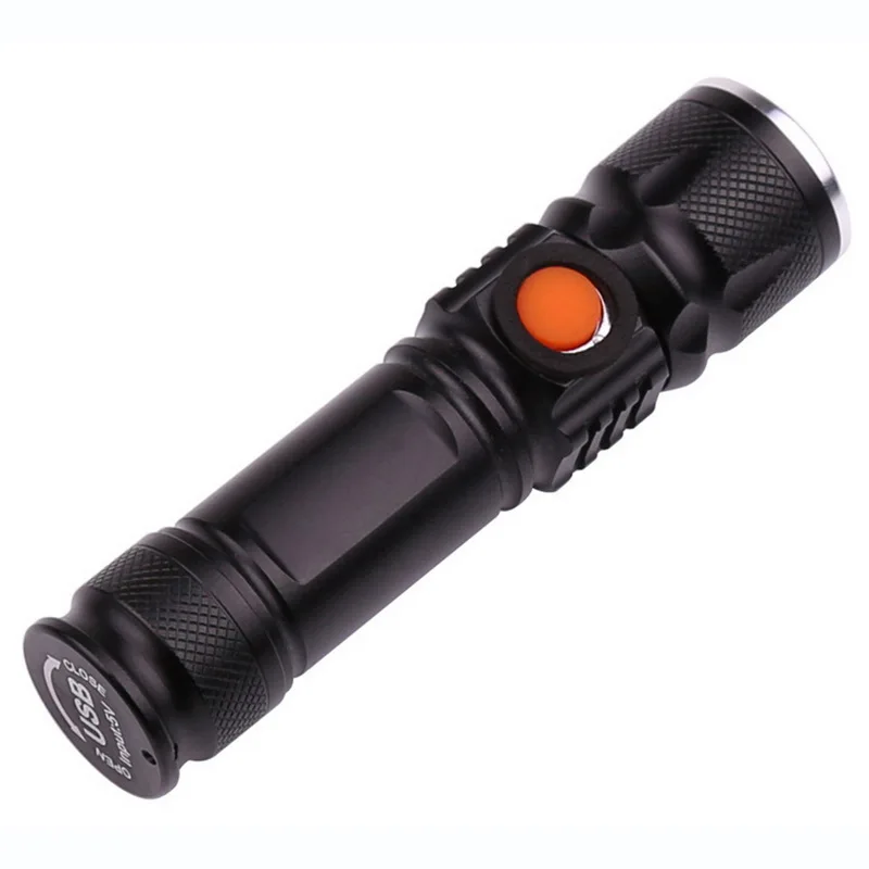 USB Chargeable Portable Focus Lamp LED Flashlight Camping Light Zoom Waterproof Mini T6 | Освещение