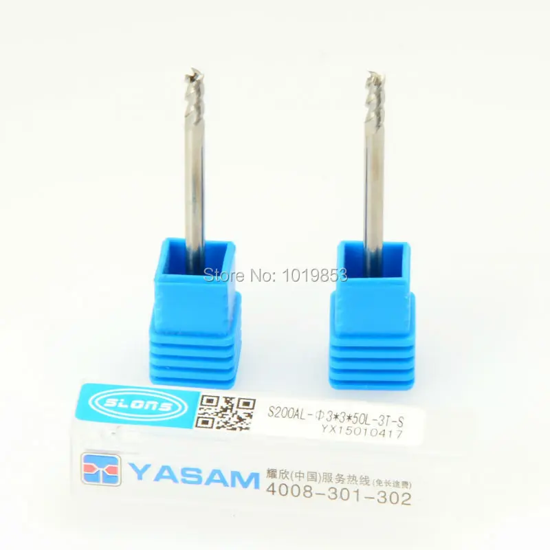5 шт. SLONS S200AL-3 * 3 50L мм Диаметр хвостовика tungsten карбидная Концевая фреза из