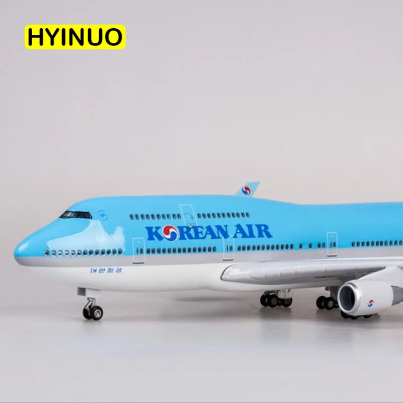 1/150 весы 47 см самолет Боинг B747 летательных аппаратов в Корейском стиле международной авиакомпании модель Вт Настенный светильник и литой колесный Пластик Смола самолет