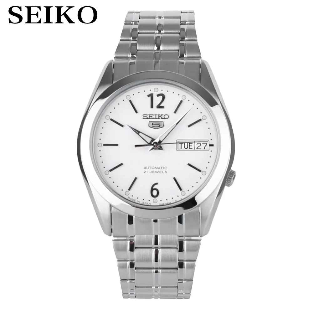 Seiko часы мужские 5 автоматические часы Топ бренд Роскошные спортивные мужские часы набор водонепроницаемые механические Военные часы relogio masculinoSNK - Цвет: SNKE93J1-A