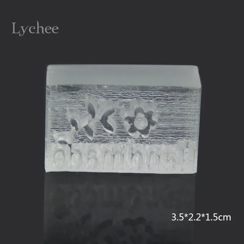 Lychee маленькая Пчелка счастливое Дерево Узор Мини DIY мыло штамп печать цветочный ручной работы формы-штампы