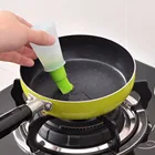 2018 зеленый силиконовый инструмент для чистки барбекю, щетка для напыления масла, гриль, кисточки для бутылок с маслом, жаростойкие принадлежности для приготовления барбекю