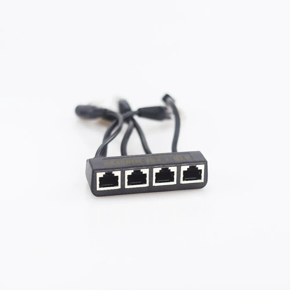 Разветвитель для инжектора Ethernet 4 Lan 1 блок питания Midspan 100 м IEEE802.3at/af 12 В/2 А Wi Fi