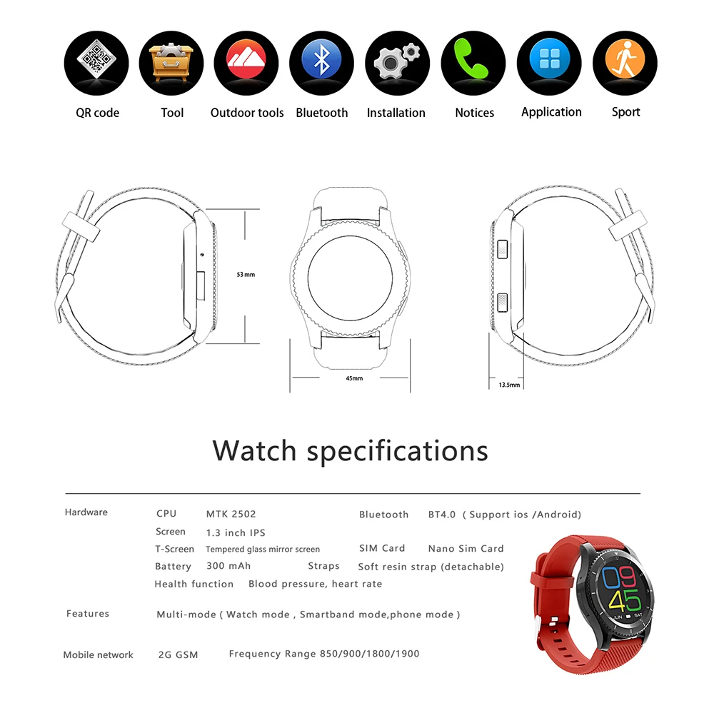 Оригинальный G8 дети Smartwatch Bluetooth 4 0 SIM 2G Водонепроницаемый 2017 монитор сердечного