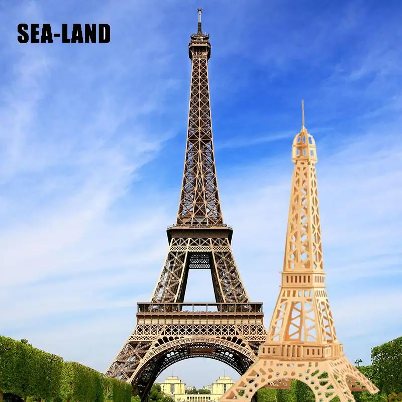Игрушки для детей 3d пазл сделай сам деревянная головоломка Эйфелева башня