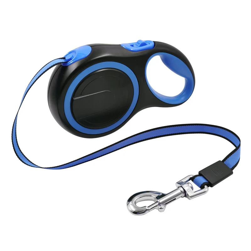 Blue 8 м длинный прочный поводок для домашних животных для больших собак прочный нейлоновый выдвижной поводки с карабином автоматический удлиняющийся поводок для собак шнурок-веревка - Цвет: Blue
