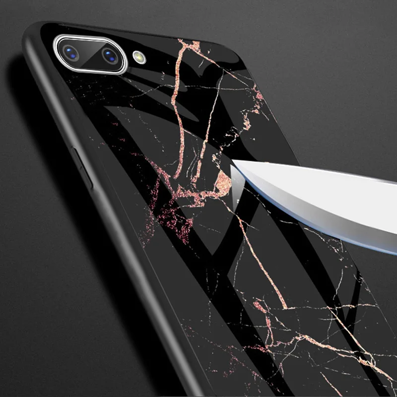 FLOVEME чехол из мраморного стекла для iPhone X XR XS MAX роскошный мягкий 7 8 6 6s Plus чехлы