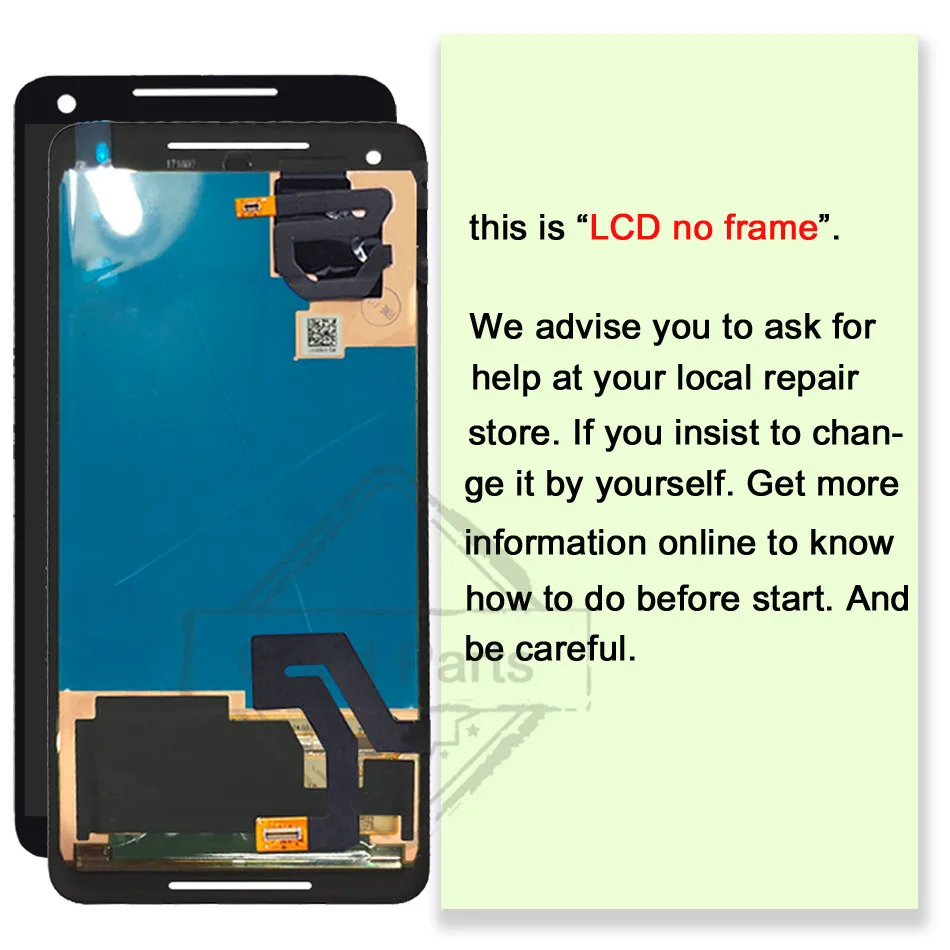 Amoled для 6 0 &quotGoogle Pixel 2 XL ЖК-дисплей кодирующий преобразователь сенсорного экрана в