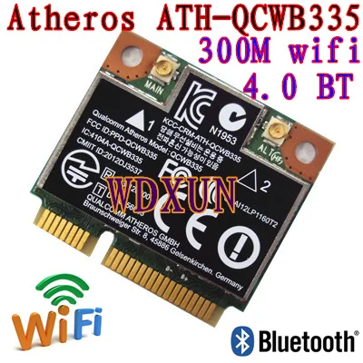 Карта Atheros Qcwb335 Qca9565 беспроводная Wi-Fi 150 Мбит/с Bluetooth Bt4.0 карта Compaq 690019-001 внутренняя
