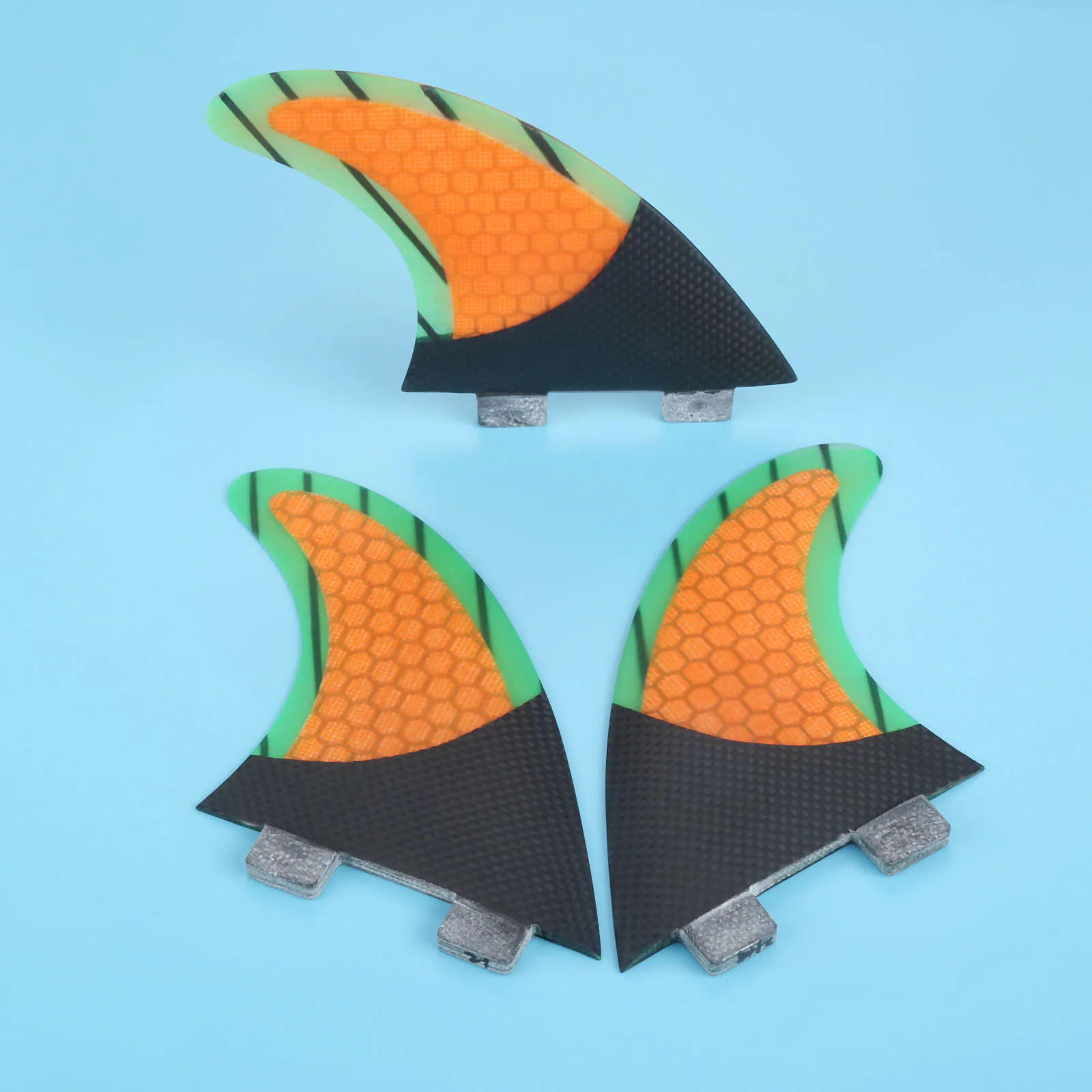

3 Pcs Size M/G5 Fiberglass & Honey Comb Surfboard Fins Set For -G5 Box Surf Fins Tail Thrusters Rudder Surfing Accessories