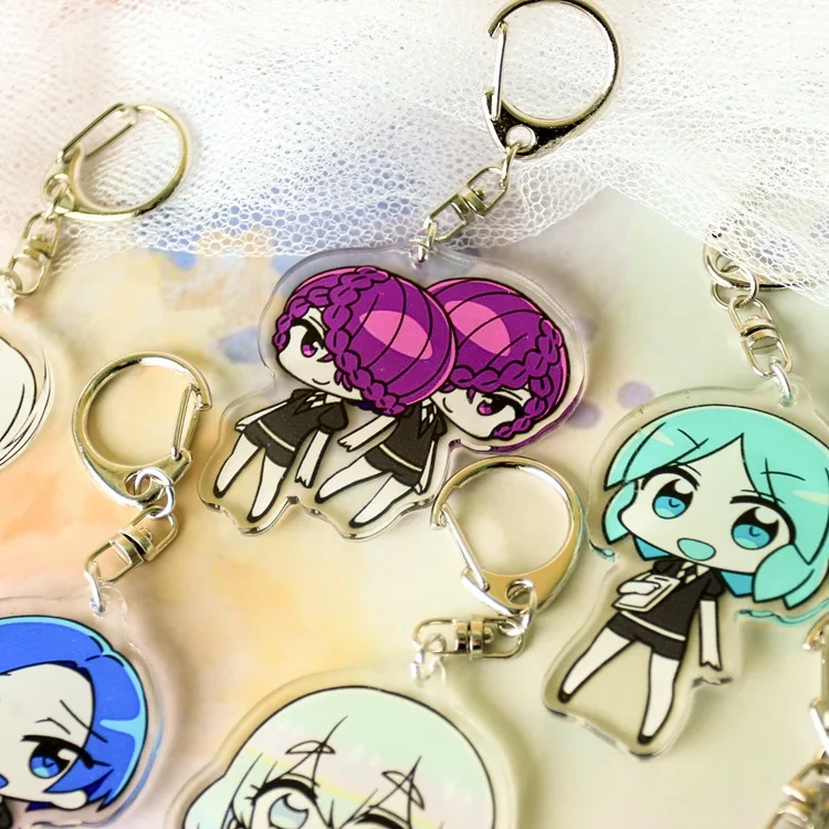 5 шт./лот Houseki no Kuni Land блестящая версия Брелок фигурка модель Kawaii милый акриловый