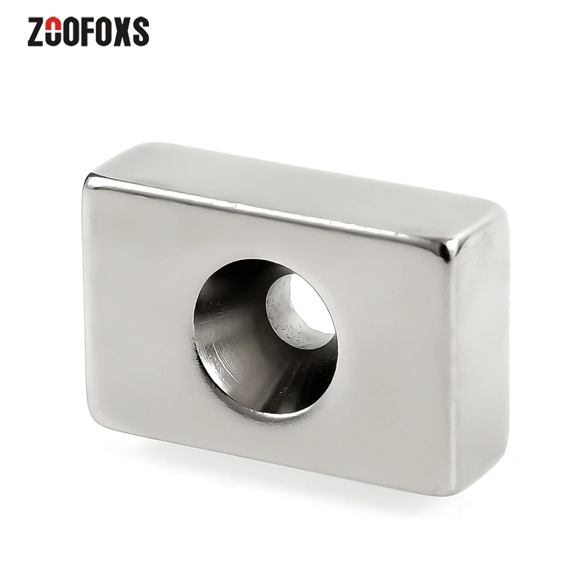 ZOOFOXS 1 шт. 30x20x10 мм отверстие 5 мм блок куб потайной Неодимовый Магнит Редкоземельные супер мощные постоянные магниты 30*20*10-5