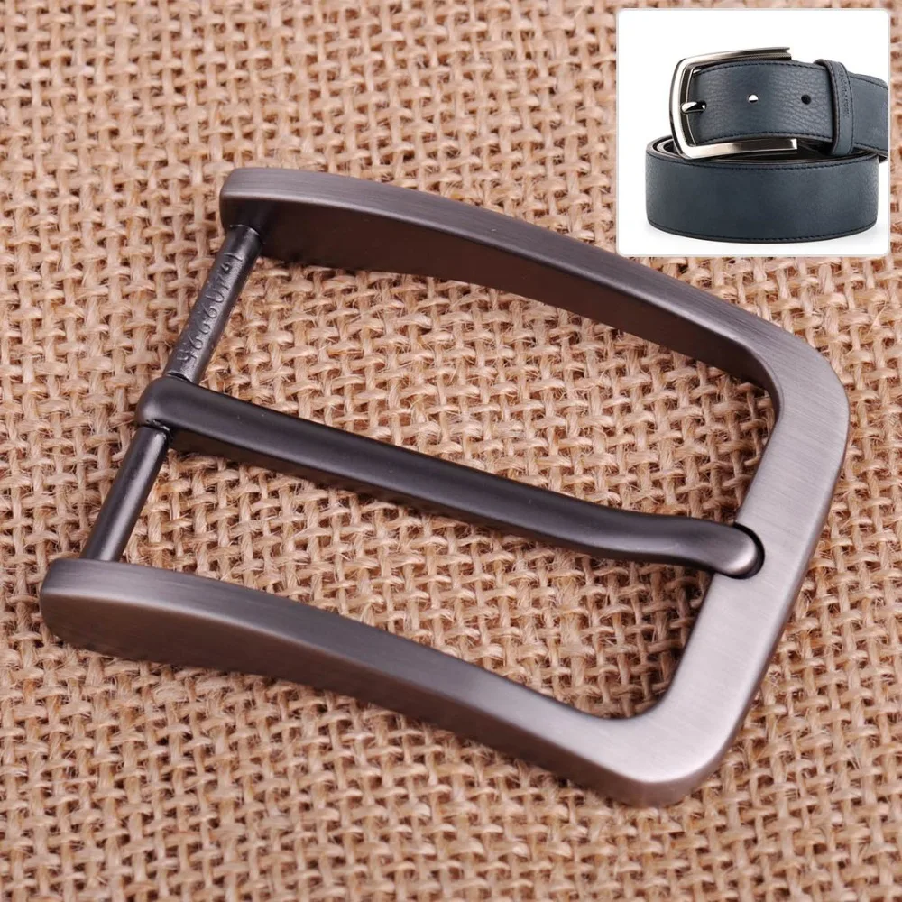 Rectangular Alloy Brooches Unique Prong Clip Buckle for Men Leather Belt Spare Replacement | Дом и сад